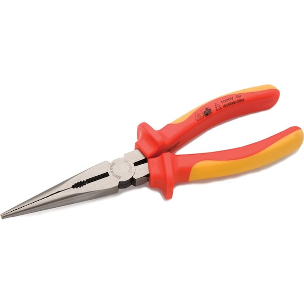 Tools 8" Long Nose Pliers, Insulated Handle